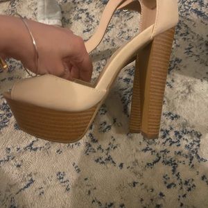 Platform heels. Never worn